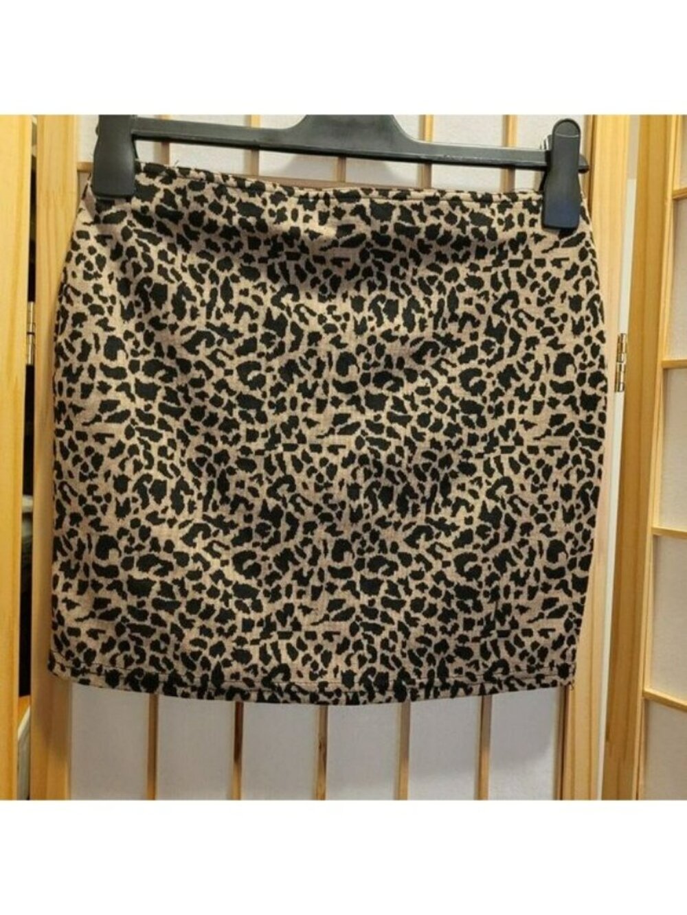 Sans Souci Girls Elastic Waist Leopard Print Stretch Skirt Sz M NWT
